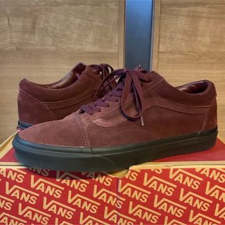 オールドスクール(OLD SKOOL（VANS）)のUSA企画★28cm★オールドスクール★ブラックソール　ワイン(スニーカー)