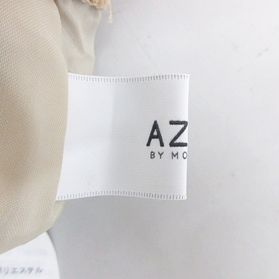 AZUL by moussy(アズールバイマウジー)のアズールバイマウジー プリーツスカート ロング アニマル柄 ベージュ 黒 S レディースのスカート(ロングスカート)の商品写真