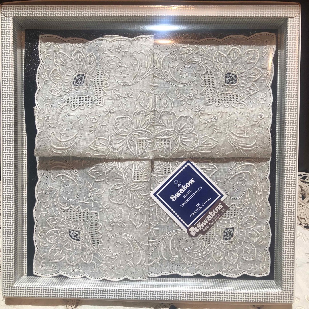 新品箱入☆SWATOWスワトウ高級刺繍ハンカチ | フリマアプリ ラクマ