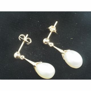 タサキ(TASAKI)の◆田崎真珠TASAKIタサキ　天然パールピアス　K14YG パール幅7.4mm珠(ピアス)