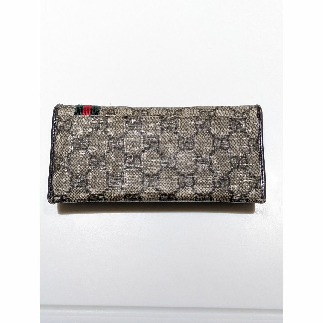 Gucci(グッチ)のGUCCI グッチ 二つ折り長財布 GGプラス×レザー シェリーライン メンズのファッション小物(長財布)の商品写真