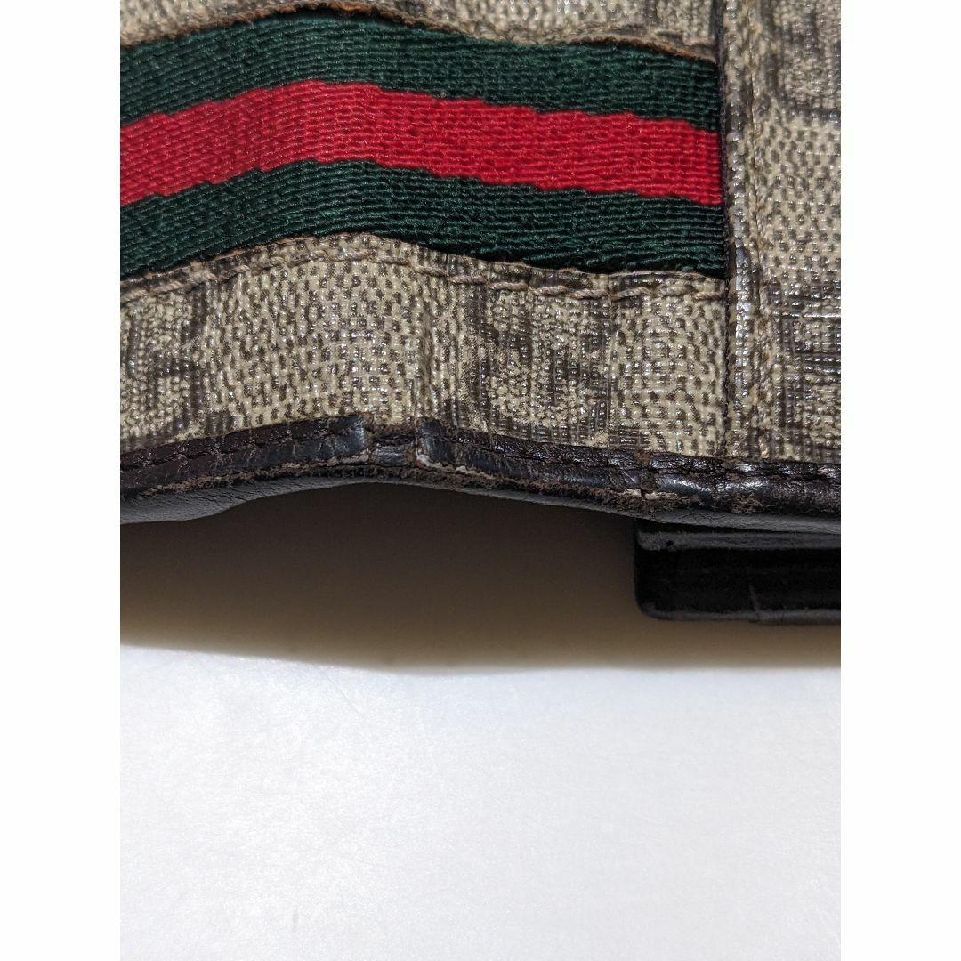 Gucci(グッチ)のGUCCI グッチ 二つ折り長財布 GGプラス×レザー シェリーライン メンズのファッション小物(長財布)の商品写真