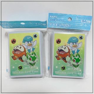 ポケモンカードゲーム デッキシールド ニャオハ＆ホゲータ＆クワッス 64枚入(カードサプライ/アクセサリ)