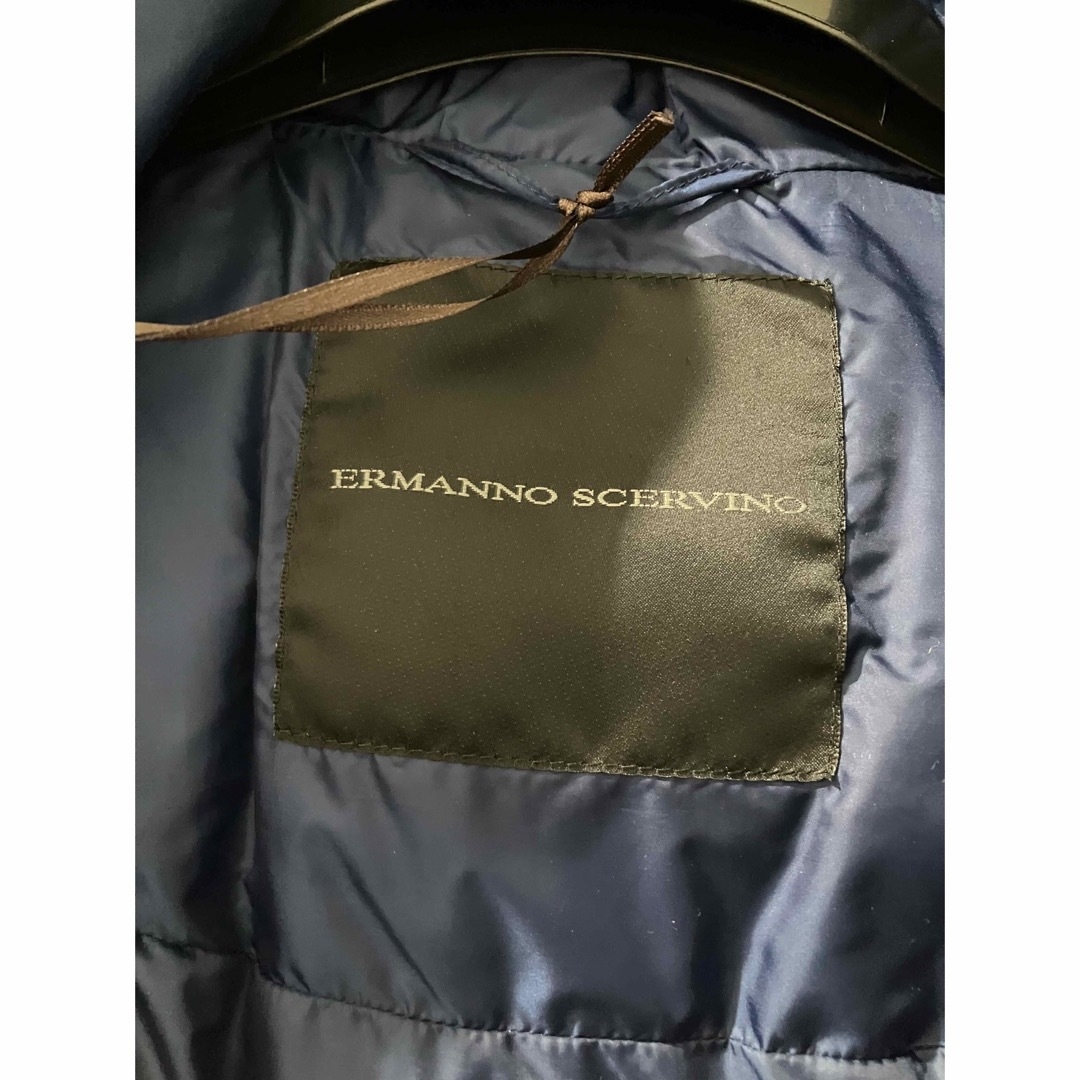 ERMANNO SCHERVINO(エルマンノシェルヴィーノ)の新品 定価37万 エルマノシェルビーノ ネイビー 38 ダウン モンクレール  レディースのジャケット/アウター(ダウンジャケット)の商品写真