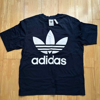 adidas アディダス オーバーサイズ Tシャツ ネイビー(Tシャツ/カットソー(半袖/袖なし))