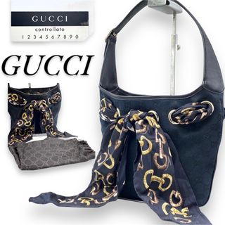 グッチ(Gucci)の極美品レア✨グッチ GUCCI ワンショルダー GG GGキャンバス レザー(トートバッグ)