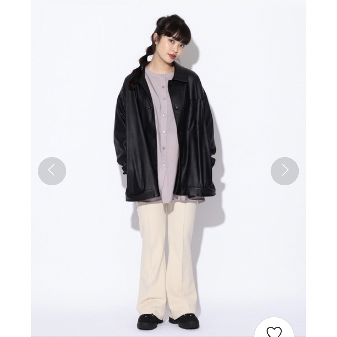 BEAMS(ビームス)の【WEB限定】BeAMS DOT / フェイクレザー オーバーサイズジャケット メンズのジャケット/アウター(レザージャケット)の商品写真