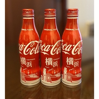 コカコーラ(コカ・コーラ)のコカ・コーラ スリムボトル 250ml空き缶　コカコーラ ご当地ボトル 横浜市(ソフトドリンク)