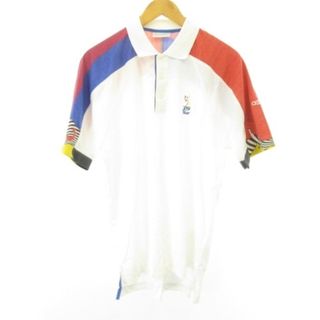 アディダス(adidas)のアディダス ATP Tour ポロシャツ 刺繍 半袖 白 ホワイト S(ポロシャツ)