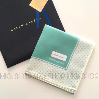 ラルフローレン(Ralph Lauren)の【新品】ラルフローレン　大判ハンカチ　ミントグリーン　52×52cm(ハンカチ)