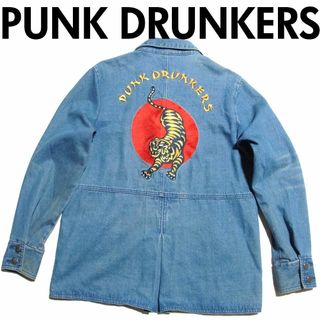 ロング Tシャツ XXL 未使用 punkdrunkers 重量挙げ ロンTアメカジ