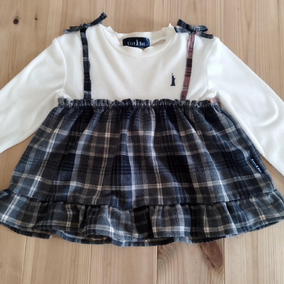 EASTBOY(イーストボーイ)のユニクロ。イーストボーイ女の子。 キッズ/ベビー/マタニティのキッズ服女の子用(90cm~)(スカート)の商品写真