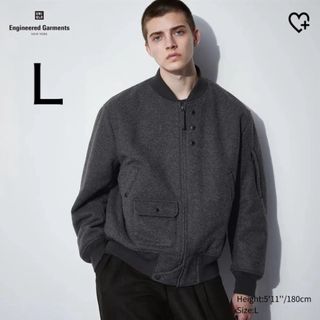 ユニクロ(UNIQLO)の【新品未使用】海外限定⭐︎ユニクロ✕エンジニアドガーメンツ Ｌ/グレー(ブルゾン)