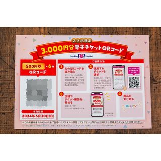 【さくら様専用】サーティワン福袋2024 チケット3000円分(フード/ドリンク券)