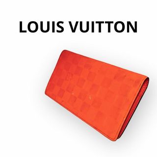 ルイヴィトン(LOUIS VUITTON)のLOUIS VUITTONダミエ アンフィニ ポルトフォイユ・ブラザ オレンジ(財布)