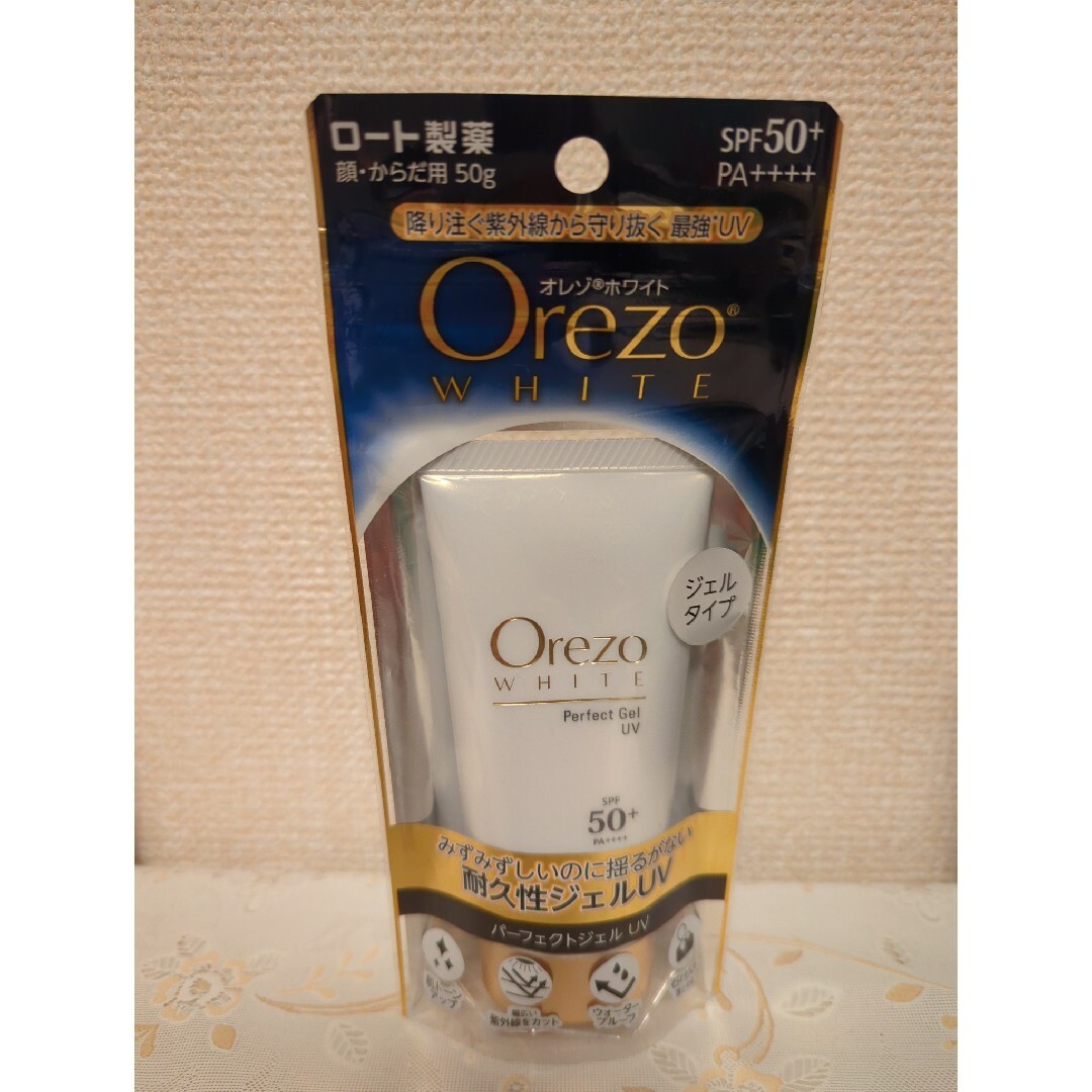 ツルハグループ ロート製薬 orezo オレゾ ホワイト パーフェクトジェルuv コスメ/美容のボディケア(日焼け止め/サンオイル)の商品写真