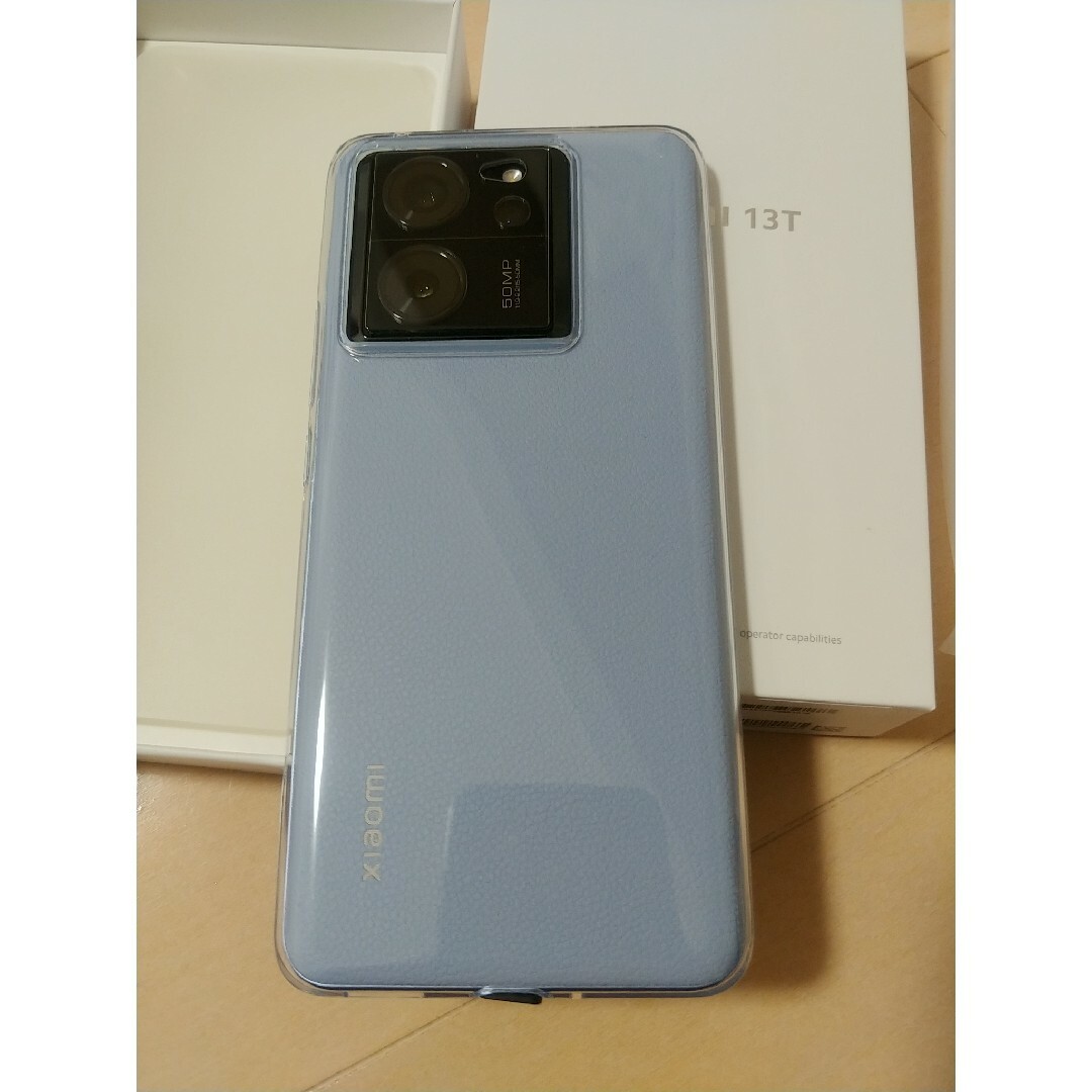 Xiaomi 13T XIG04 アルパインブルー　室内使用頻度少 スマホ/家電/カメラのスマートフォン/携帯電話(スマートフォン本体)の商品写真