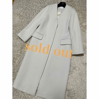 フレイアイディー(FRAY I.D)のsold out❤️フレイアイディー　FRAY I.D  ノーカラーコート極美品(ロングコート)