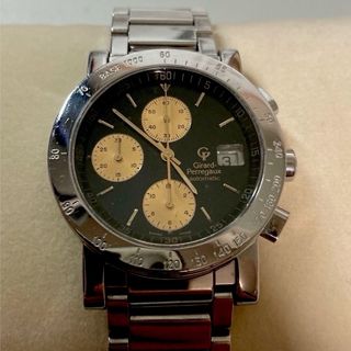 ジラールペルゴ(GIRARD-PERREGAUX)の最終OH済ジラールペルゴGP7000 クロノ　純正箱スタンド他おまけ付き(腕時計(アナログ))