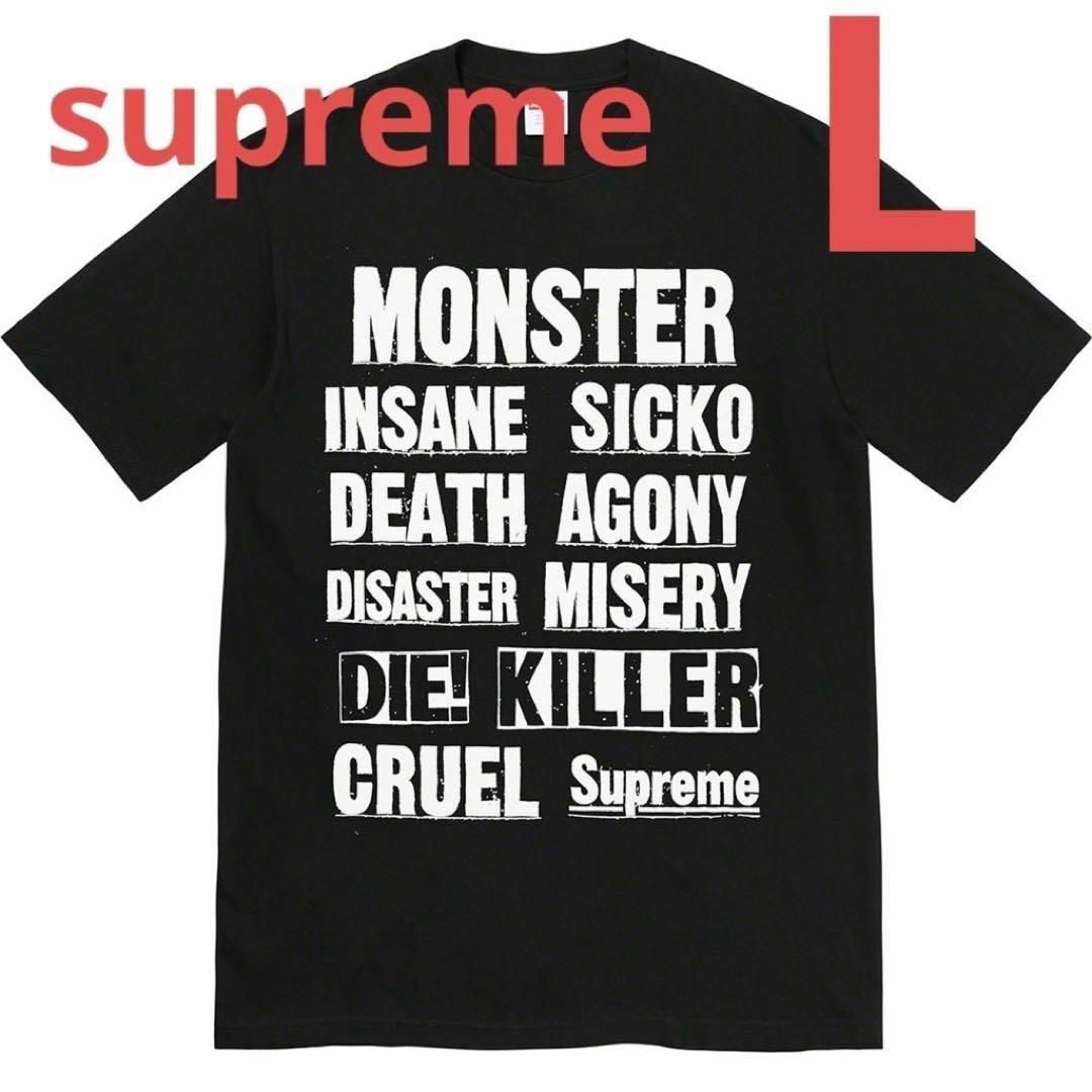 BLACKブラック購入日【美品】Supreme Monster Tee シュプリーム Tシャツ Lサイズ