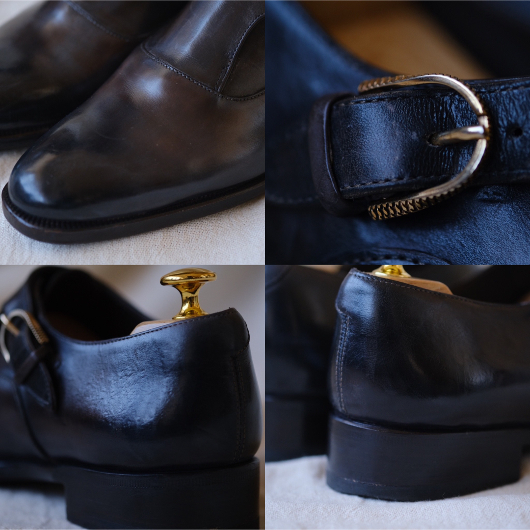 MAXVERREマックスヴェッレ シングルモンク アッシュブラック4 メンズの靴/シューズ(ドレス/ビジネス)の商品写真