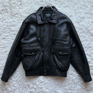 美品 used シープレザー 羊革 ファー付きレザージャケット