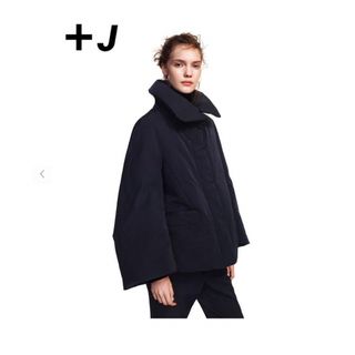 ジルサンダー(Jil Sander)の+J ハイブリッドダウンジャケット ブラックM(ダウンジャケット)