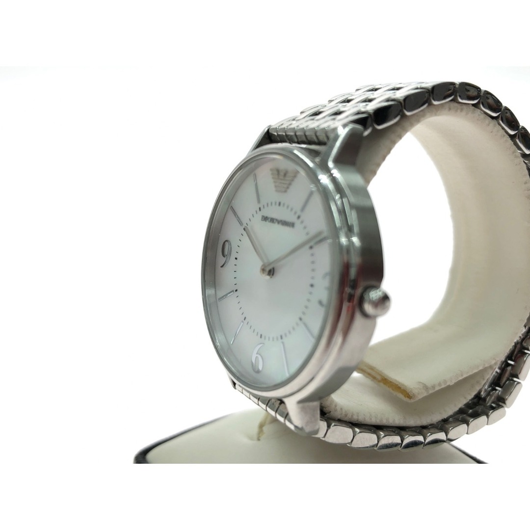 【稼動品】EMPORIO ARMANI レディース腕時計　クォーツ　シルバーコレクション