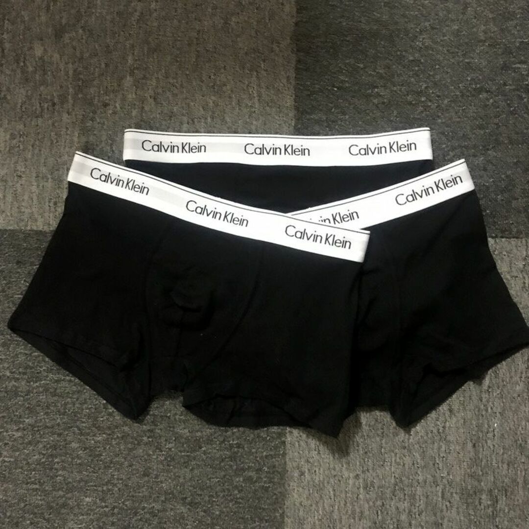 ck Calvin Klein(シーケーカルバンクライン)のカルバンクライン　ボクサーパンツセット　M　黒3点セット メンズのアンダーウェア(ボクサーパンツ)の商品写真