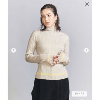 ビューティアンドユースユナイテッドアローズ(BEAUTY&YOUTH UNITED ARROWS)のBEAUTY&YOUTH アクリルブレンド リブ カラーニット(ニット/セーター)