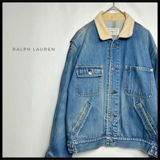 ポロラルフローレン(POLO RALPH LAUREN)のPOLO RALPH LAUREN 短丈　デニムジャケット　切替　コーデュロイ(Gジャン/デニムジャケット)