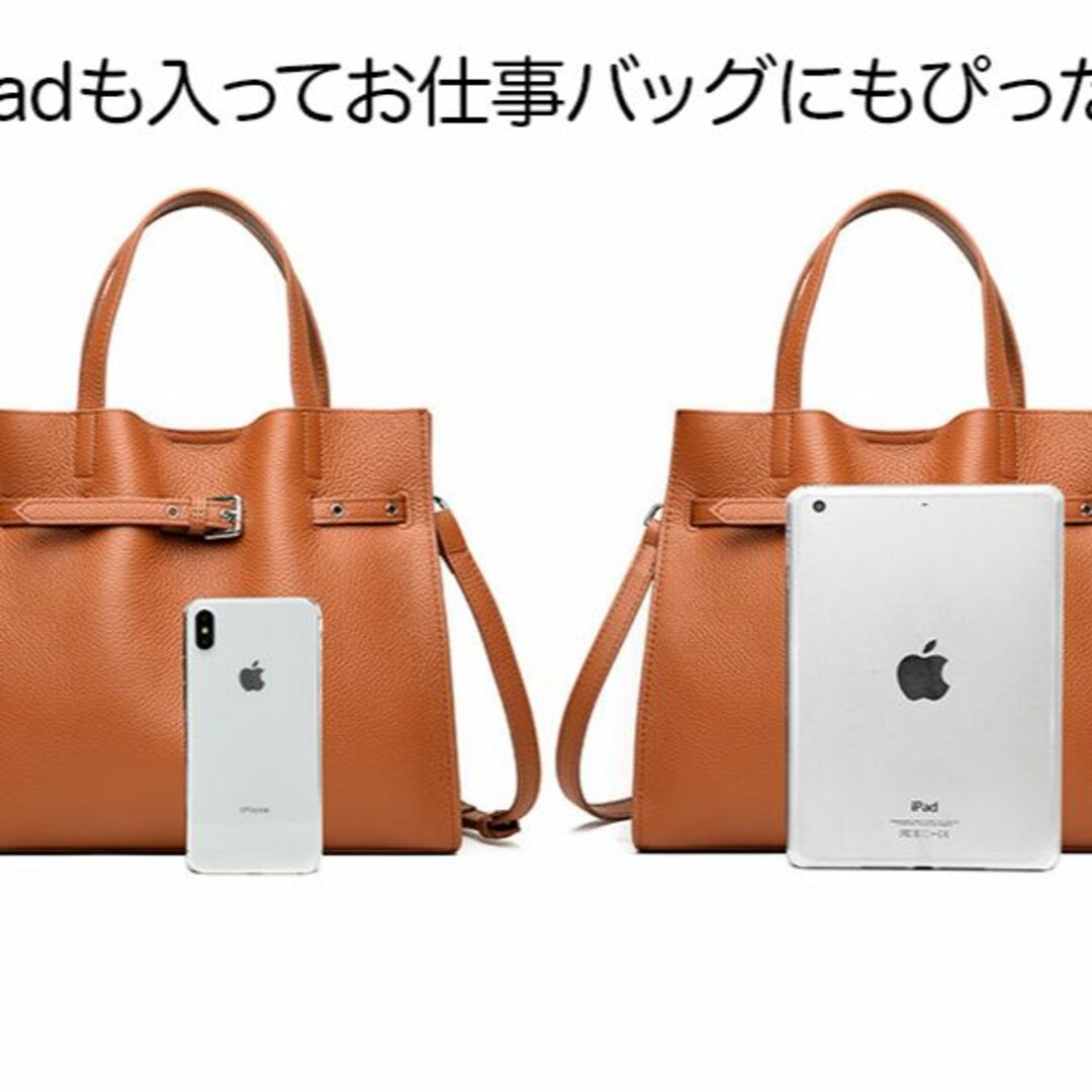 高品質本革 バッグ ハンドバッグ ショルダー レディース 本革バッグ おしゃれ レディースのバッグ(ハンドバッグ)の商品写真