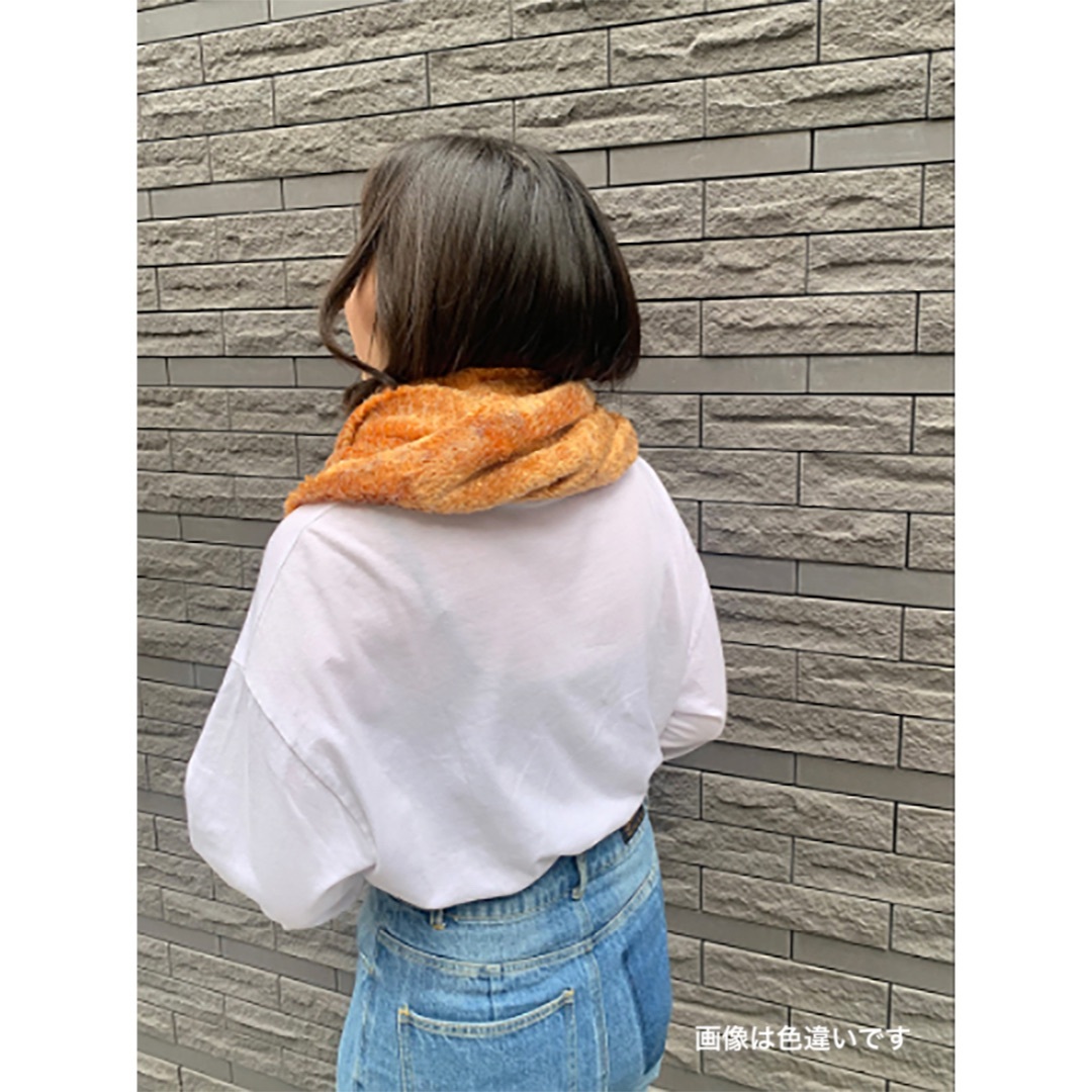 新品未使用 MIX FUR SNOOD ファースヌード ネックウォーマー原産国日本