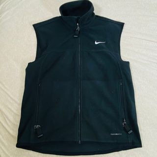 ナイキ(NIKE)の90s ナイキacg ボアフリースベスト　両面刺繍ロゴ　オレンジロゴ　Lサイズ(ベスト)