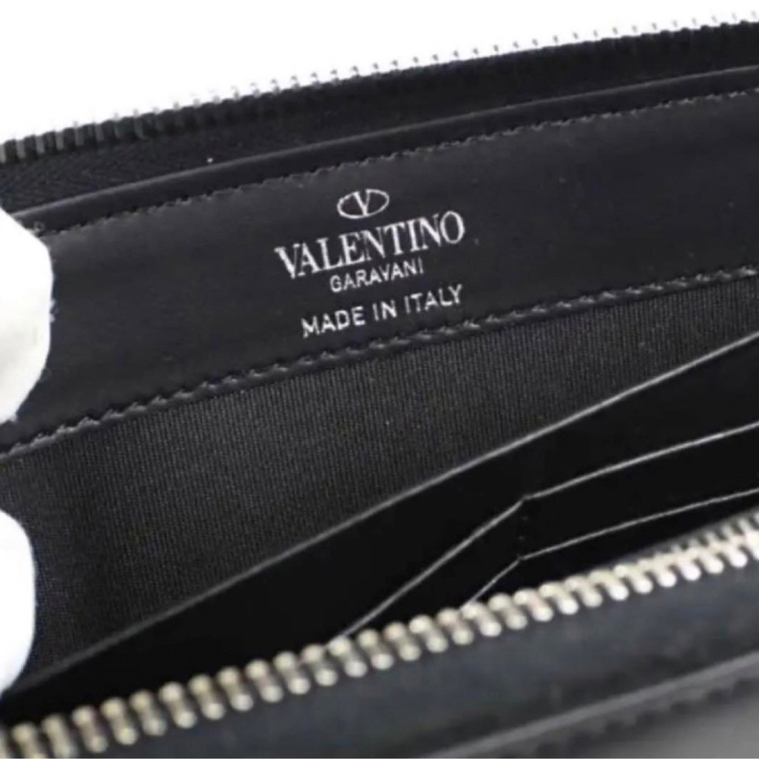 VALENTINO(ヴァレンティノ)の未使用品級　ヴァレンティノ VLTNロゴプリント・バックロゴ刻印ロングウォレット メンズのファッション小物(長財布)の商品写真