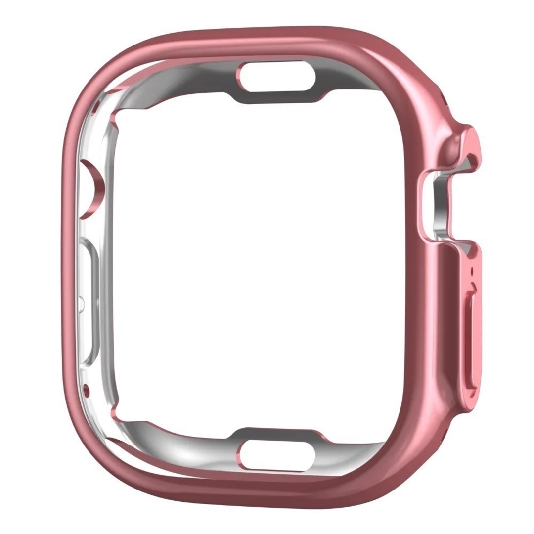 Apple Watch(アップルウォッチ)のAppleWatch アップルウォッチ ケース カバー TPU ピンク 44 スマホ/家電/カメラのスマホアクセサリー(モバイルケース/カバー)の商品写真