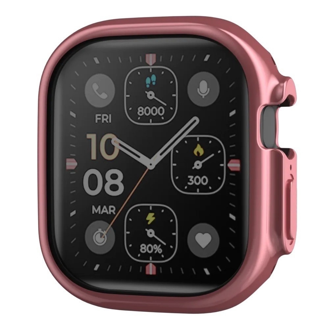 Apple Watch(アップルウォッチ)のAppleWatch アップルウォッチ ケース カバー TPU ピンク 44 スマホ/家電/カメラのスマホアクセサリー(モバイルケース/カバー)の商品写真