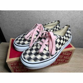 オーセンティック(AUTHENTIC（VANS）)のVANS ヴァンズ AUTHENTIC BLUR CHECK 22.5CM(スニーカー)