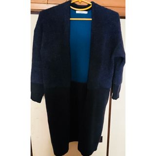 moussy マウジー　ロングカーディガン　コート(ニットコート)