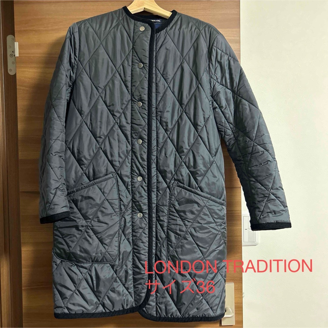 全国宅配無料 LONDON TRADITION TRADITIONロンドントラディションノーカラーコート　36 LONDON ジャケット/アウター