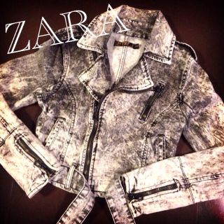 ザラ(ZARA)のZARA＊ライダースデニムジャケット♡(Gジャン/デニムジャケット)