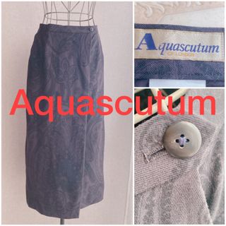 アクアスキュータム(AQUA SCUTUM)のAquascutum/ペイズリースカート(ロングスカート)