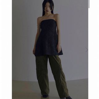 アメリヴィンテージ(Ameri VINTAGE)のAMERI MEDI 2WAY JACQUARD BARE TOP(ベアトップ/チューブトップ)