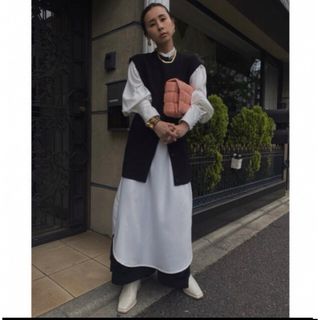 アメリヴィンテージ(Ameri VINTAGE)のAmeri MANY WAY VEST LAYERED SHIRT DRESS(ロングワンピース/マキシワンピース)