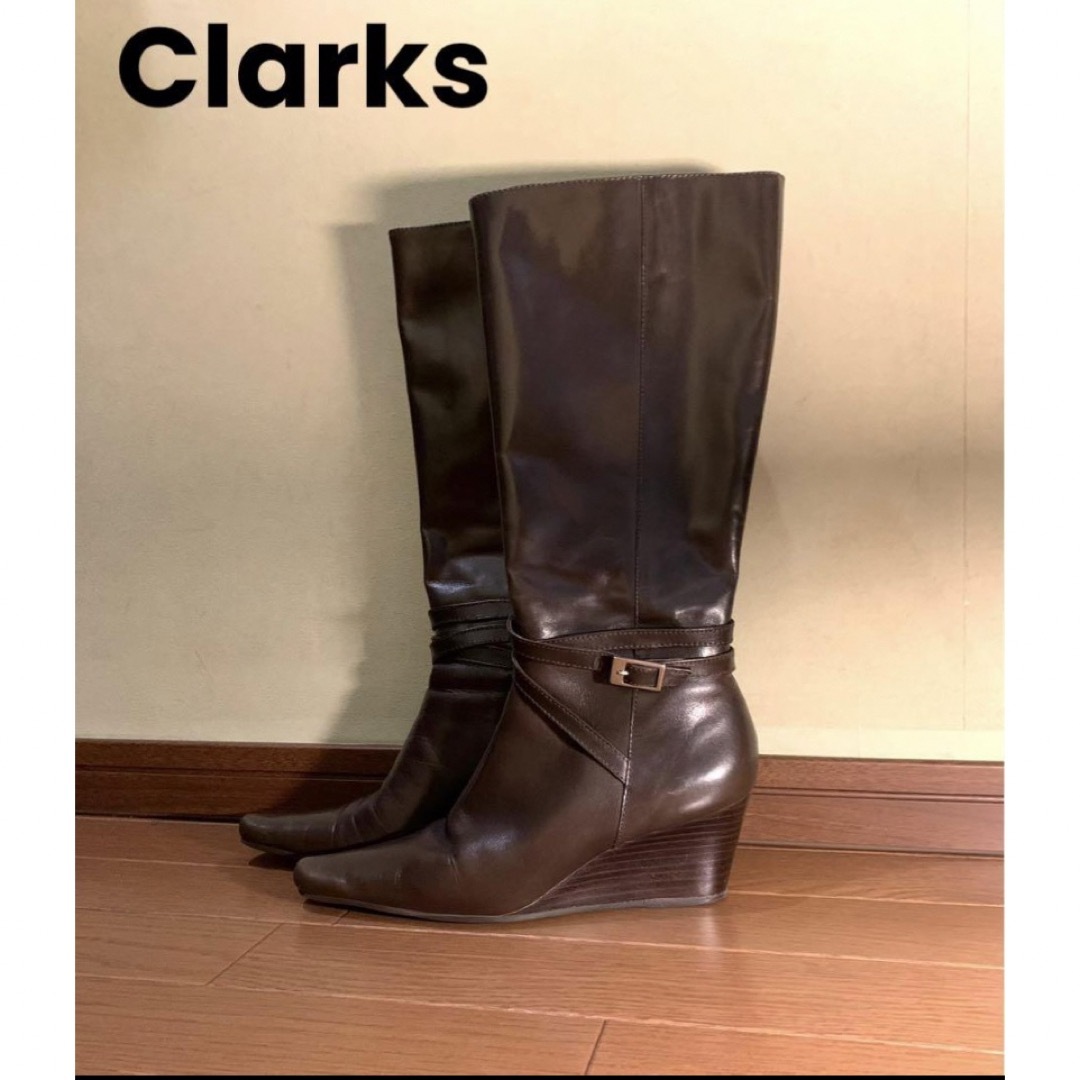 Clarks(クラークス)のクラークス★ロングブーツ★5★23.5★24★38★美品★カンペール★ レディースの靴/シューズ(ブーツ)の商品写真