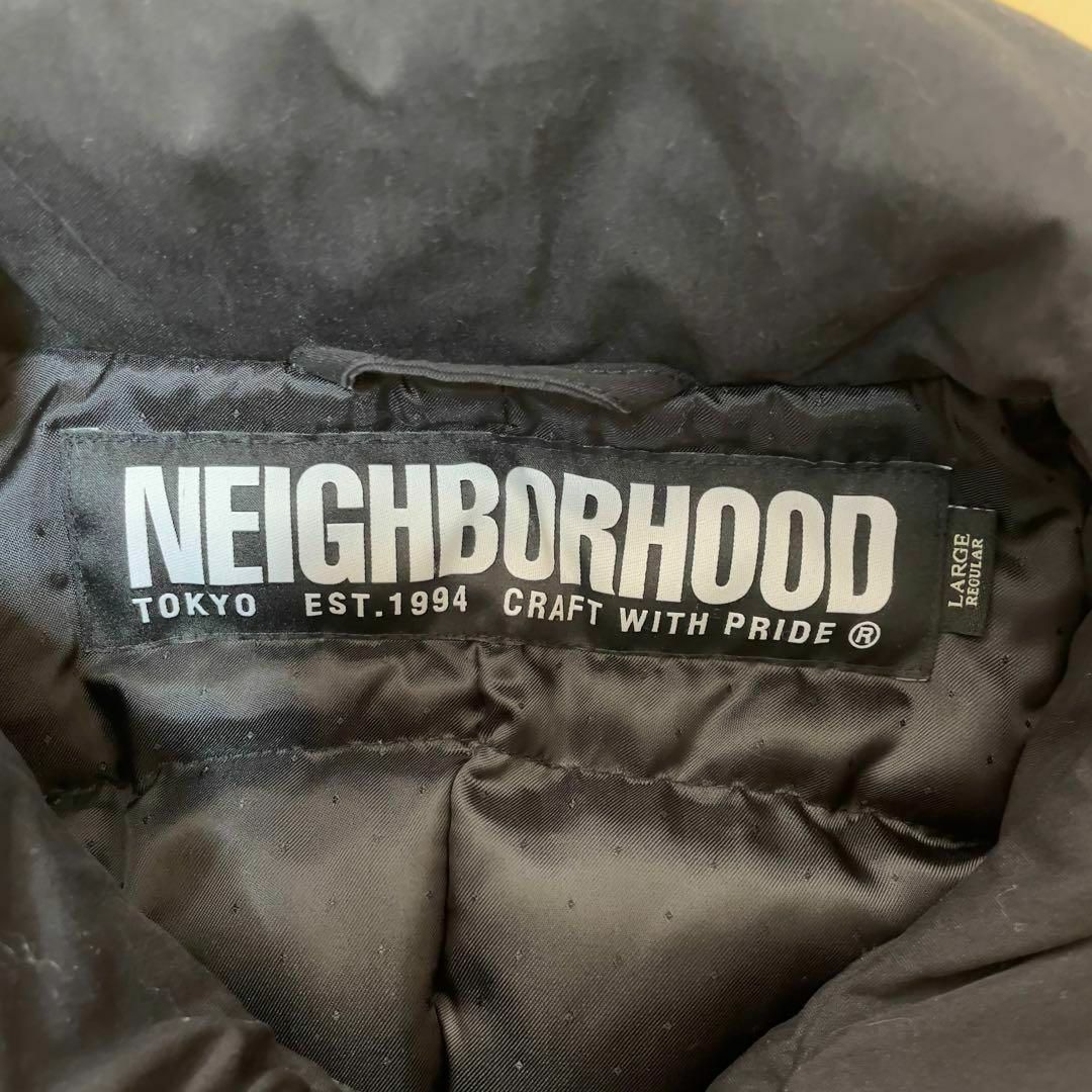 NEIGHBORHOOD(ネイバーフッド)の【滝沢伸介着用】neighborhood ダウンコート  Pコート ブラック L メンズのジャケット/アウター(ダウンジャケット)の商品写真