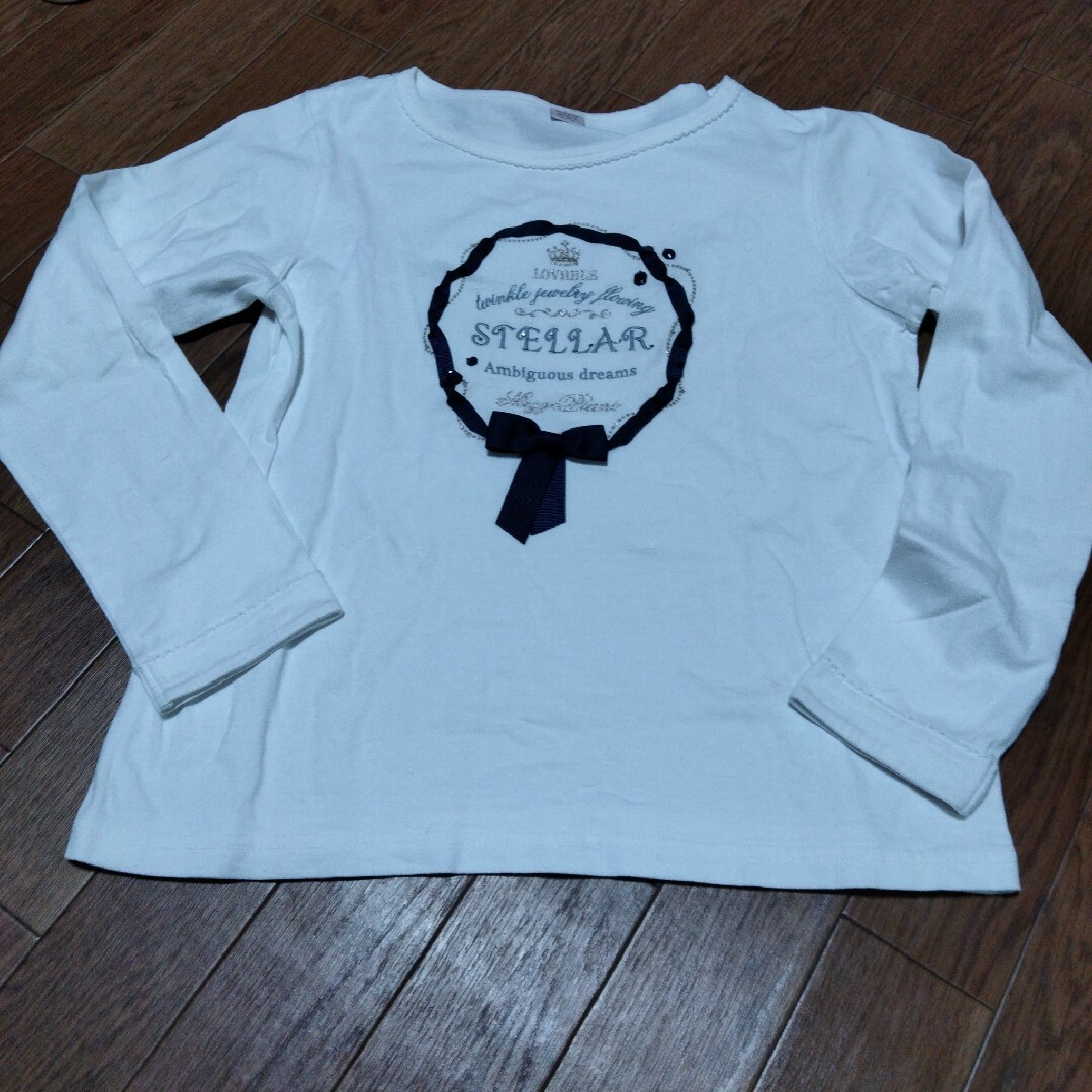 mezzo piano junior(メゾピアノジュニア)のMezzoPianoJuniorロングＴシャツ160 キッズ/ベビー/マタニティのキッズ服女の子用(90cm~)(Tシャツ/カットソー)の商品写真