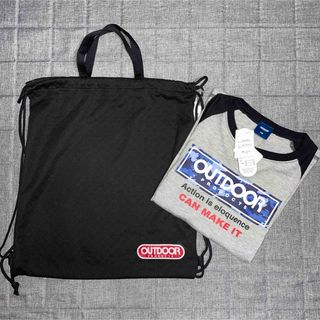 シマムラ(しまむら)の売り尽くし‼️新品　キッズ　OUTDOOR   ロンT  140  ナップサック(Tシャツ/カットソー)