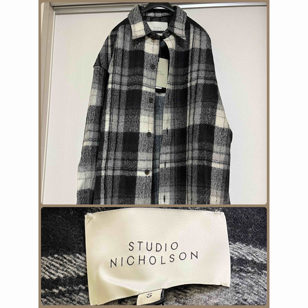 新品　スタジオニコルソン　シャツ　メンズ　チェック | フリマアプリ ラクマ