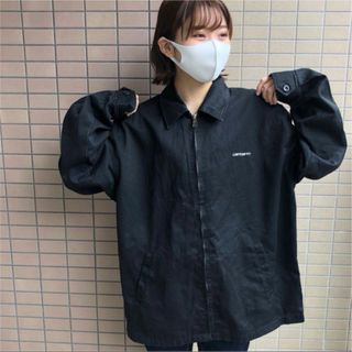 カーハート(carhartt)の(2XLサイズ)90s 古着　カーハート　ジャケット　ブラック(Gジャン/デニムジャケット)